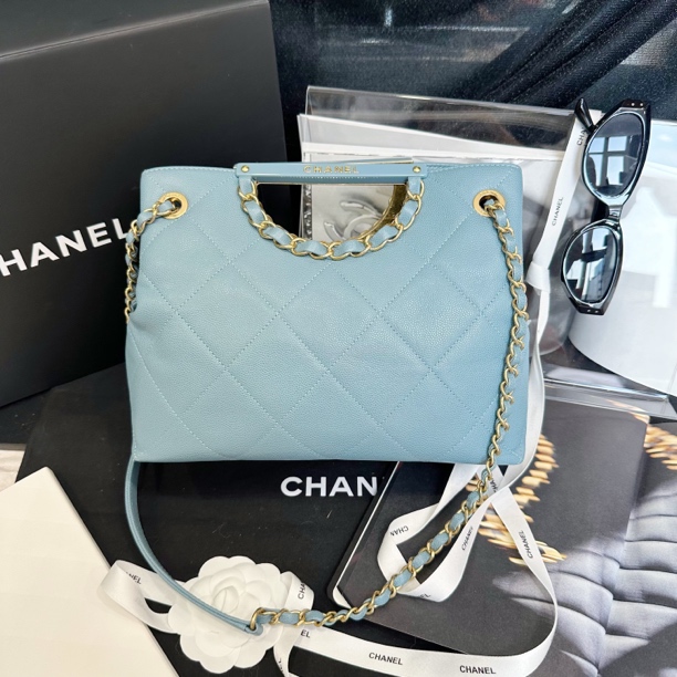 95新 Chanel/香奈儿 多多奢品/香奈儿20p荔枝牛夹子托特挎包/98新