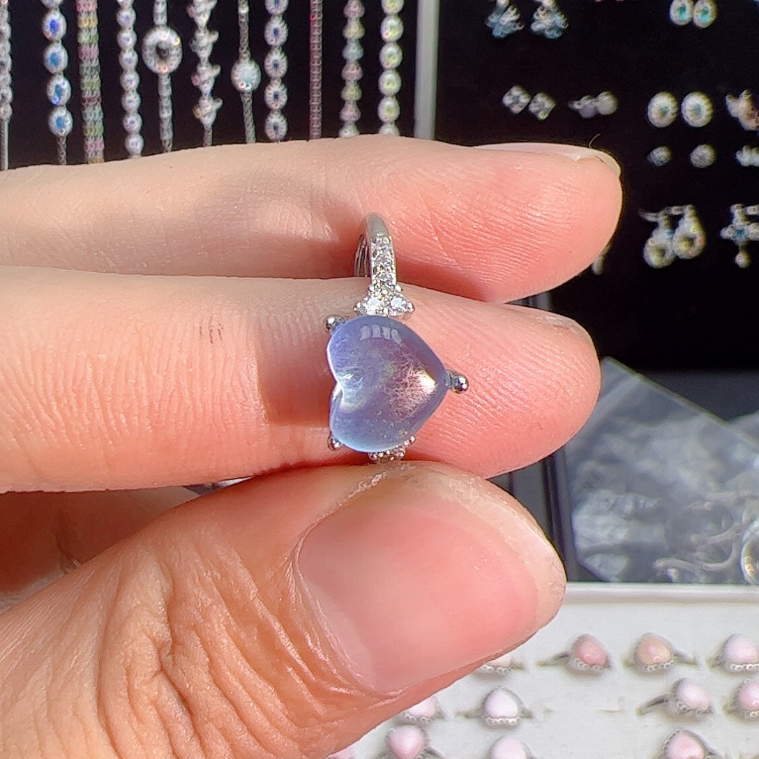 紫晶珠宝半成品银S925镶嵌