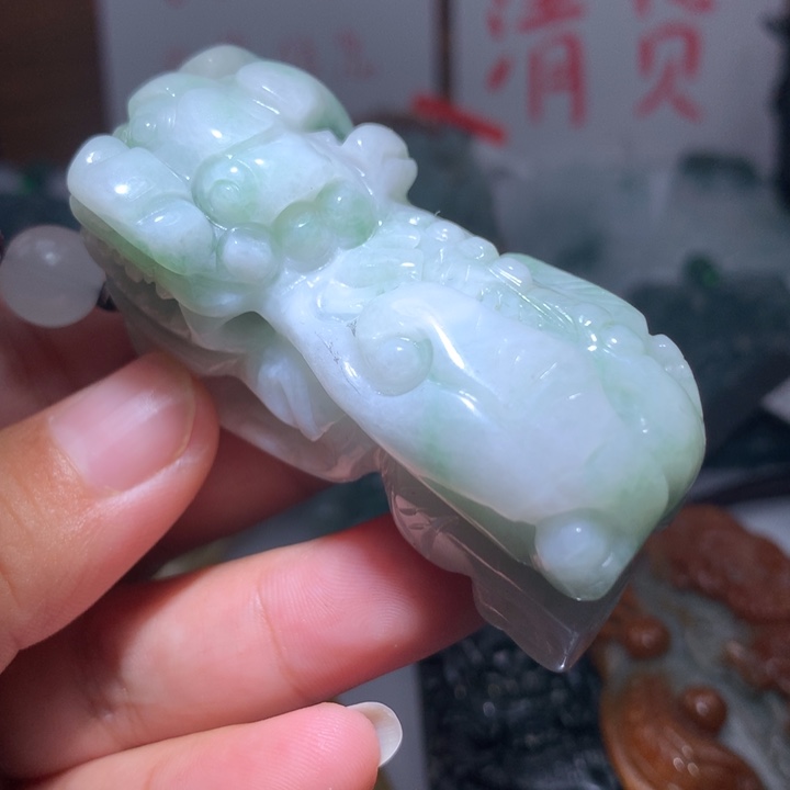 翡翠颈饰未镶嵌保真天然A货翡翠
