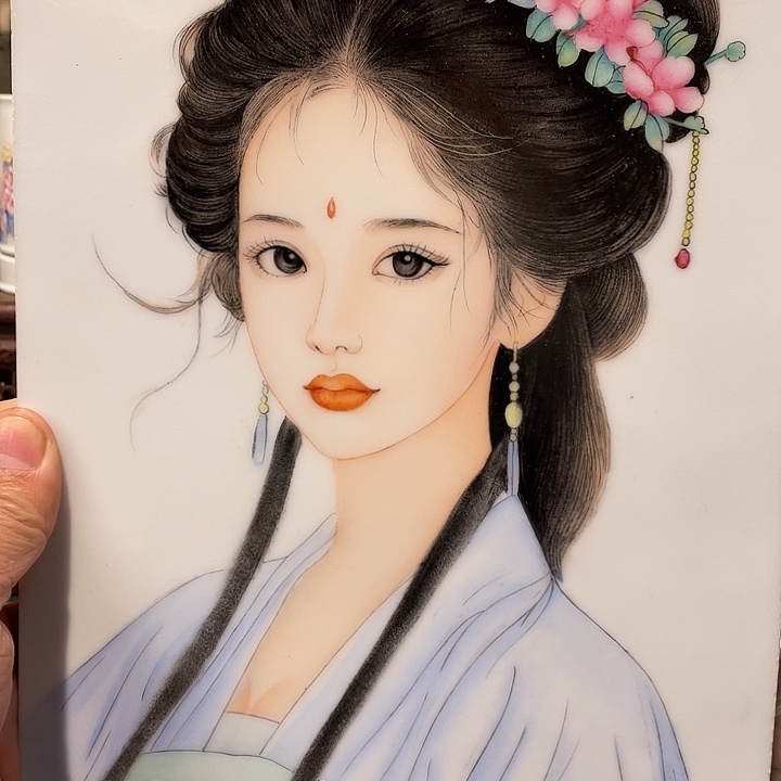 人***勒景德镇陶瓷，手工绘画