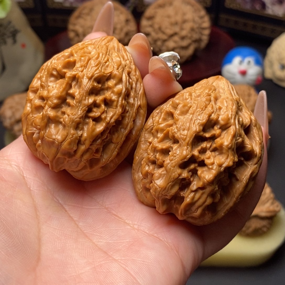 文玩核桃吊坠大沽石41.5