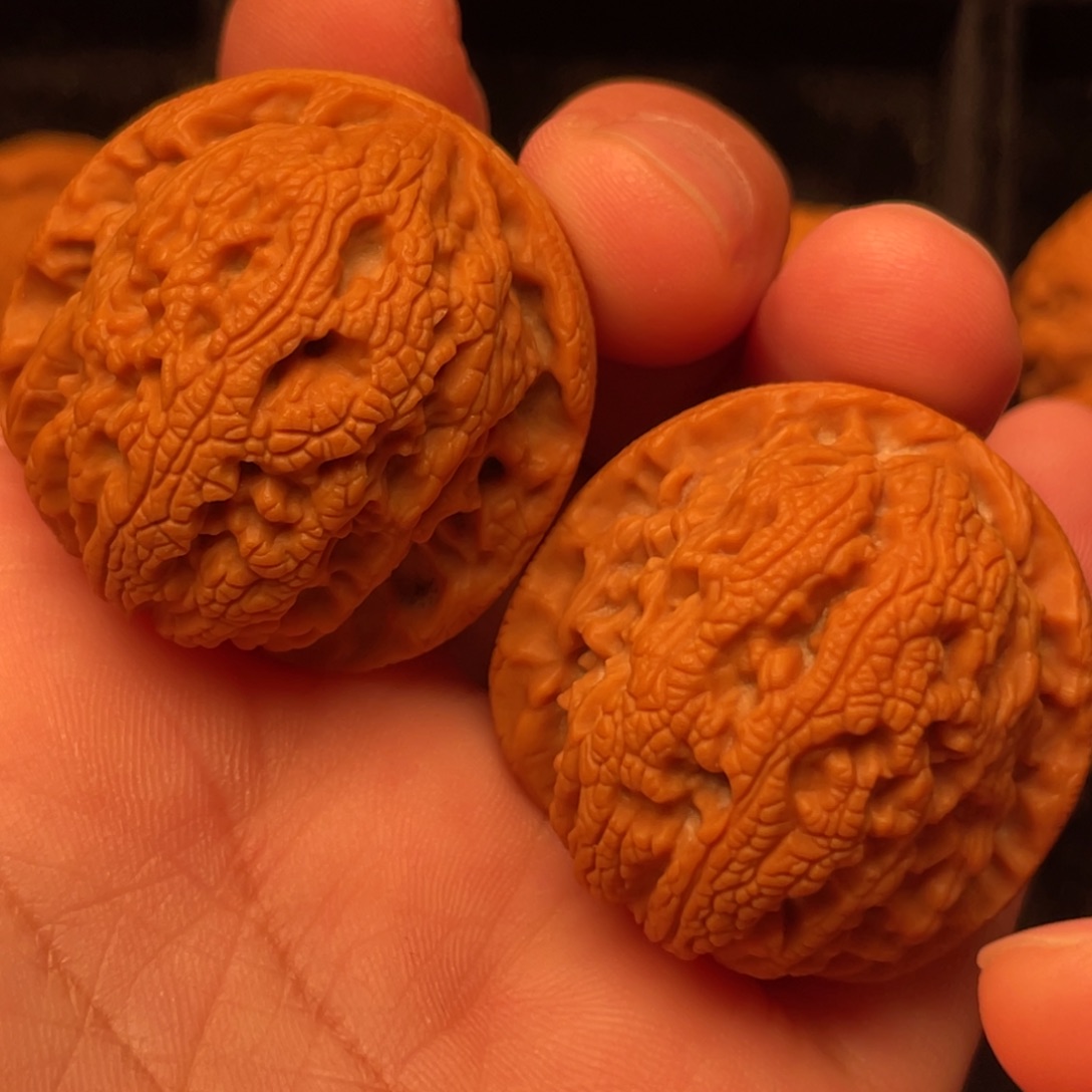 文玩核桃把件41尺寸龙珠