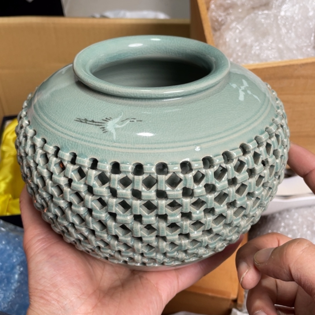 京都瓷坊中古瓷器摆件喜欢拍下