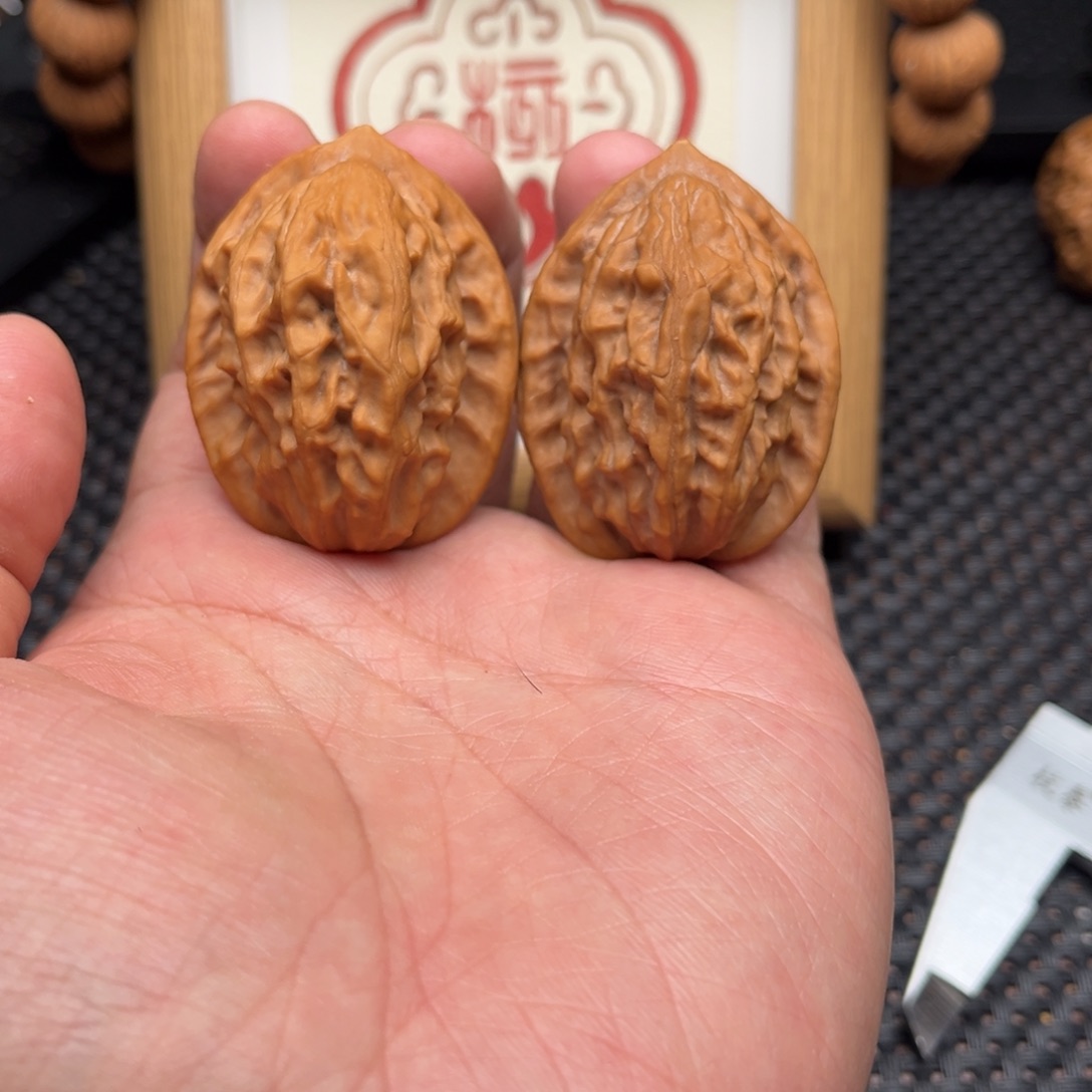 吊坠文玩核桃大红袍36全