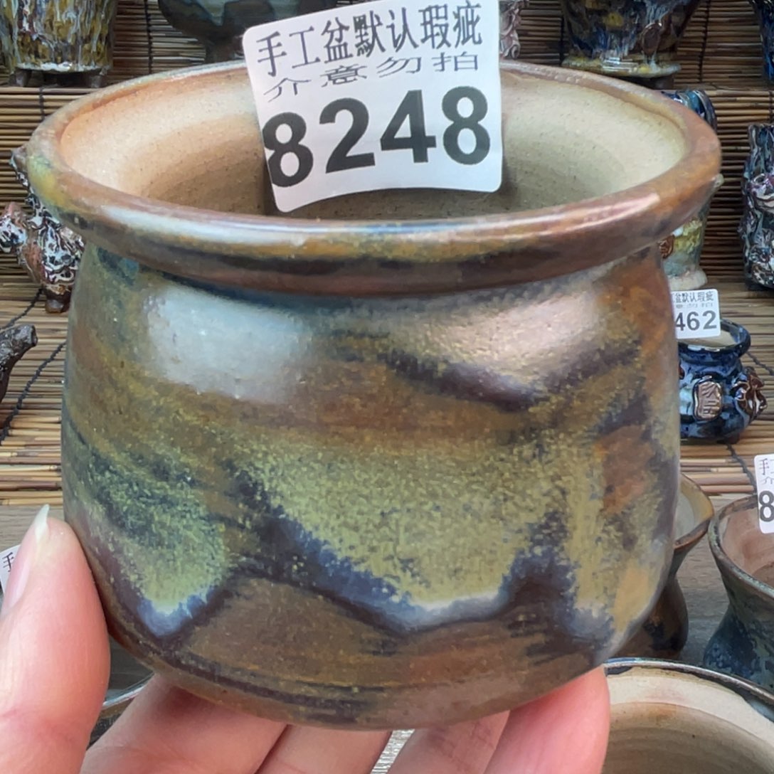 手工花盆默认瑕疵完美者勿拍