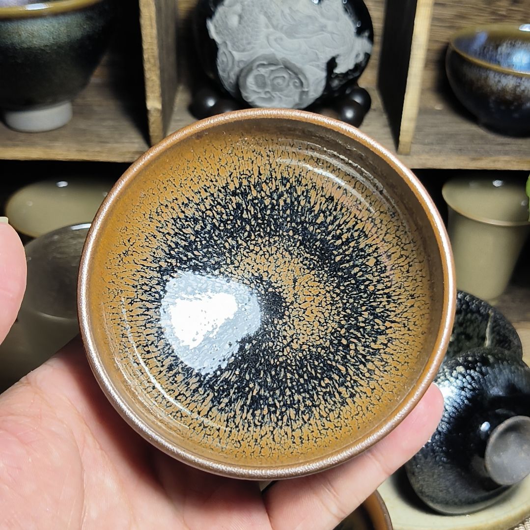 茶盏建窑建盏龙窑柴烧