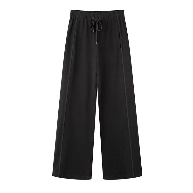 艾诺丝商场同款2025秋冬新款老钱风运动休闲宽松直筒裤女314123