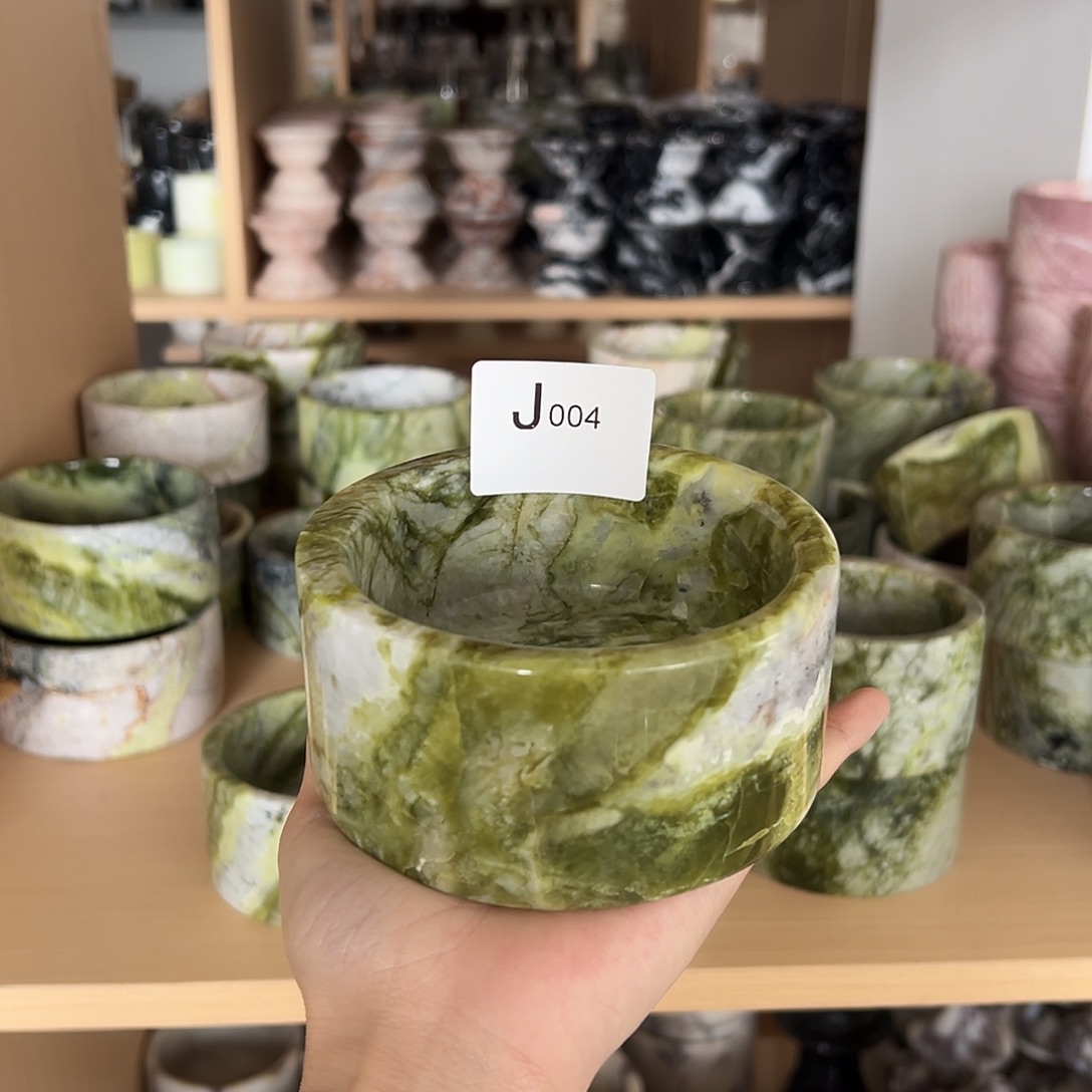 石材J004爱尔兰绿宠物碗