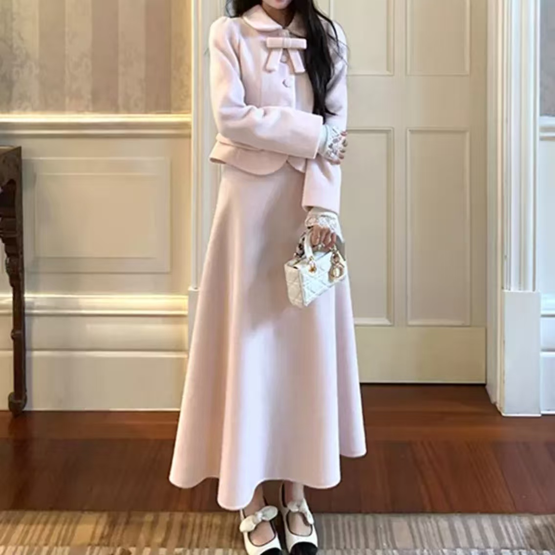 休闲风法式千金风INS风时尚套装赫本风女神时尚