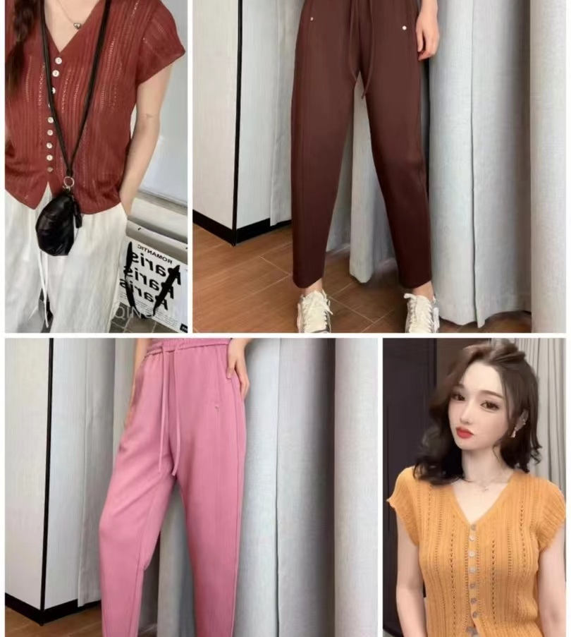 (901-999）南油高货气质显瘦时尚网红针织休闲百搭夏季春夏宽松