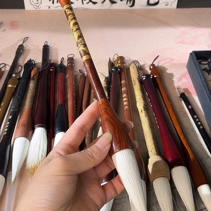 金龙款 檀木杆出锋7.1口径2.1兼毫 特价