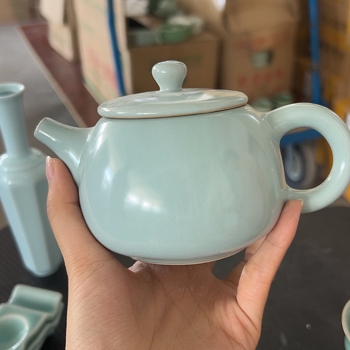 龙泉云间青瓷小米茶器