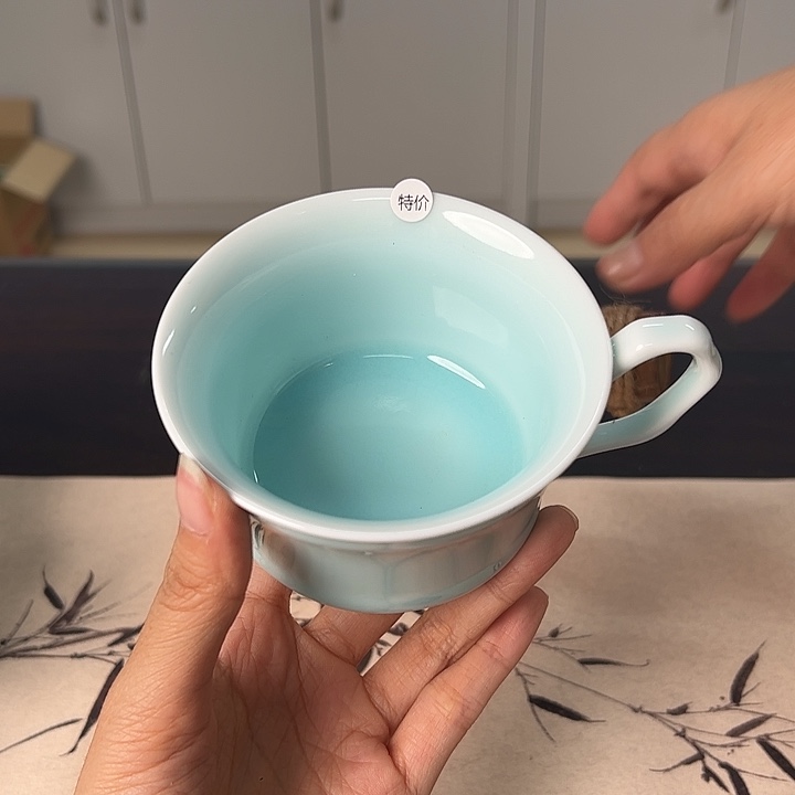 龙泉云间青瓷小米茶器