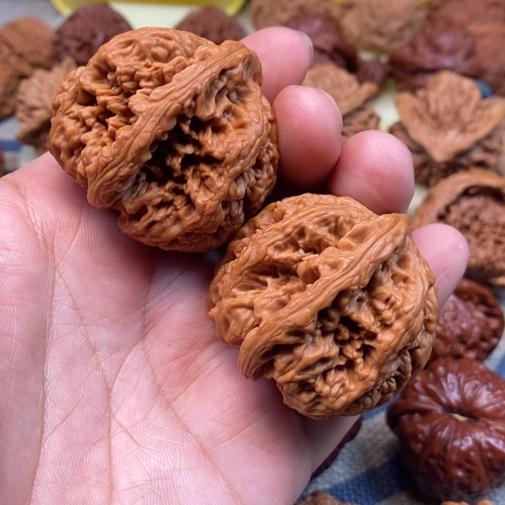 文玩核桃把件༺****༻核桃