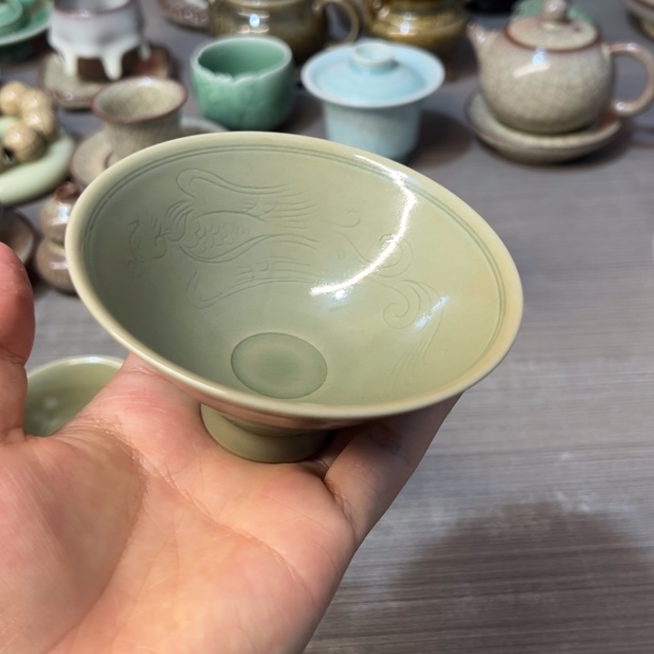 何亦鹏 越窑 仙鹤斗笠