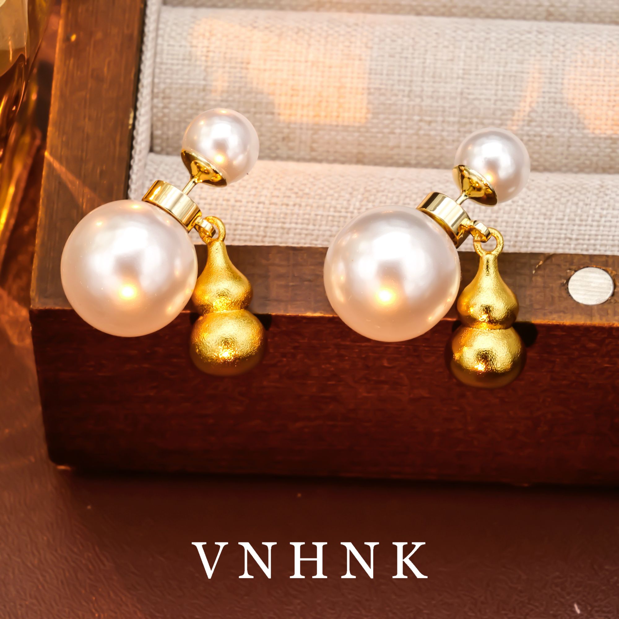 铜合金仿珍珠耳饰 美可儿  N339  白色（8mm14mm）时尚气质耳环