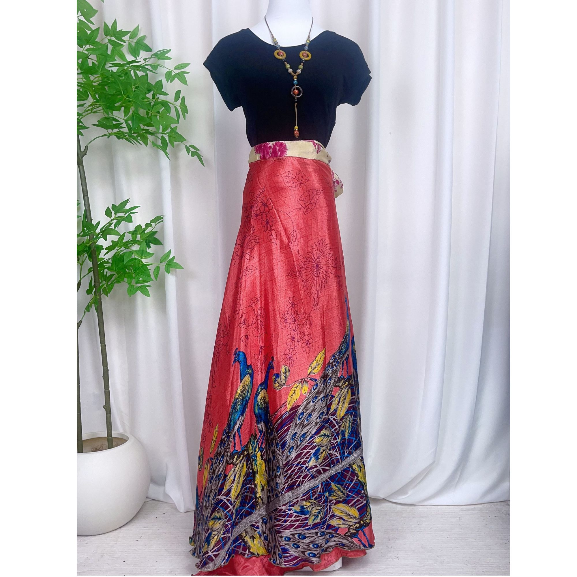 特价短款尼泊尔植物丝裹裙半身裙