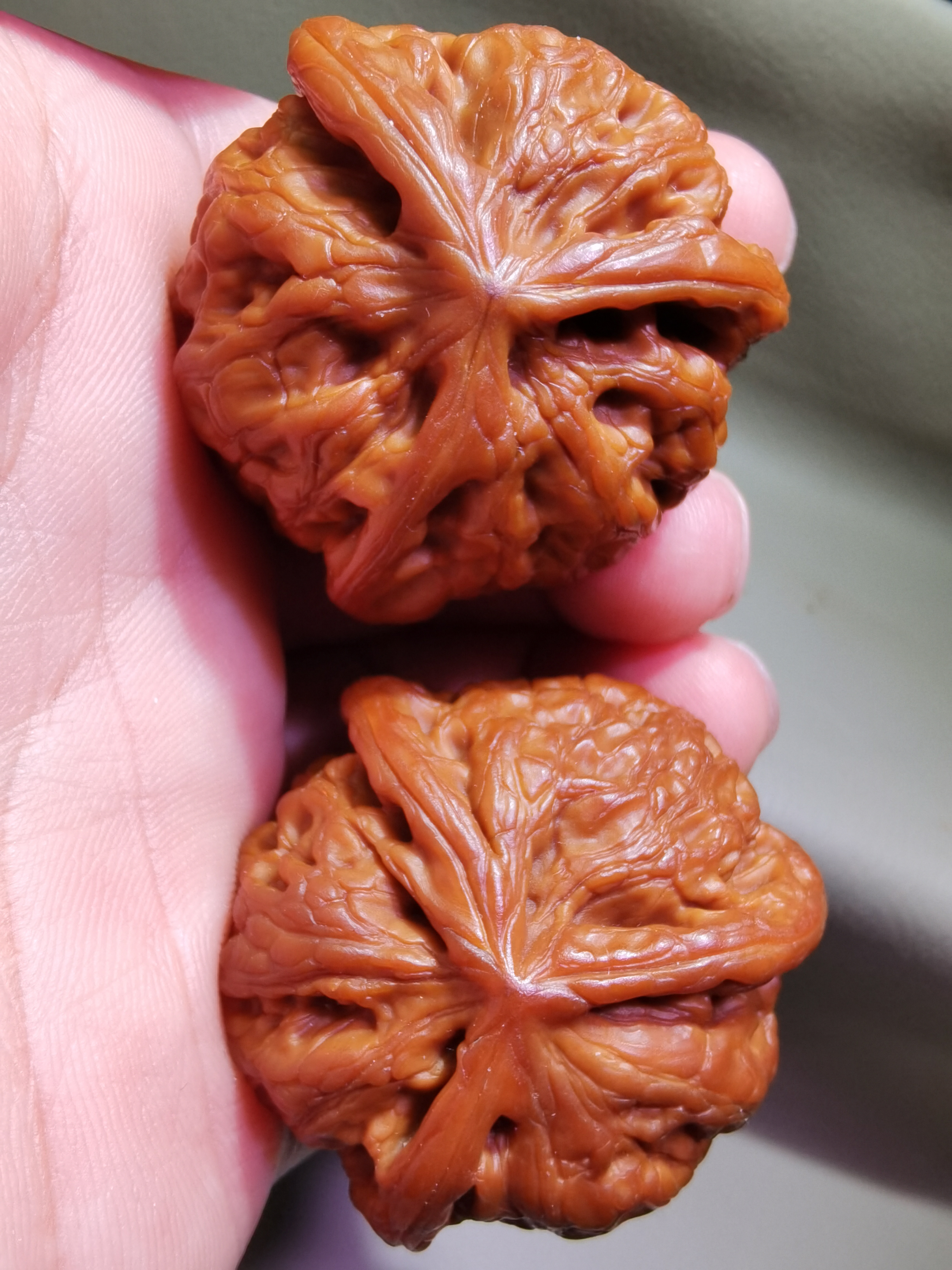 文玩核桃华北将军膀三棱奔驰大奔正奔异形精品纯天然麻核桃高颜值