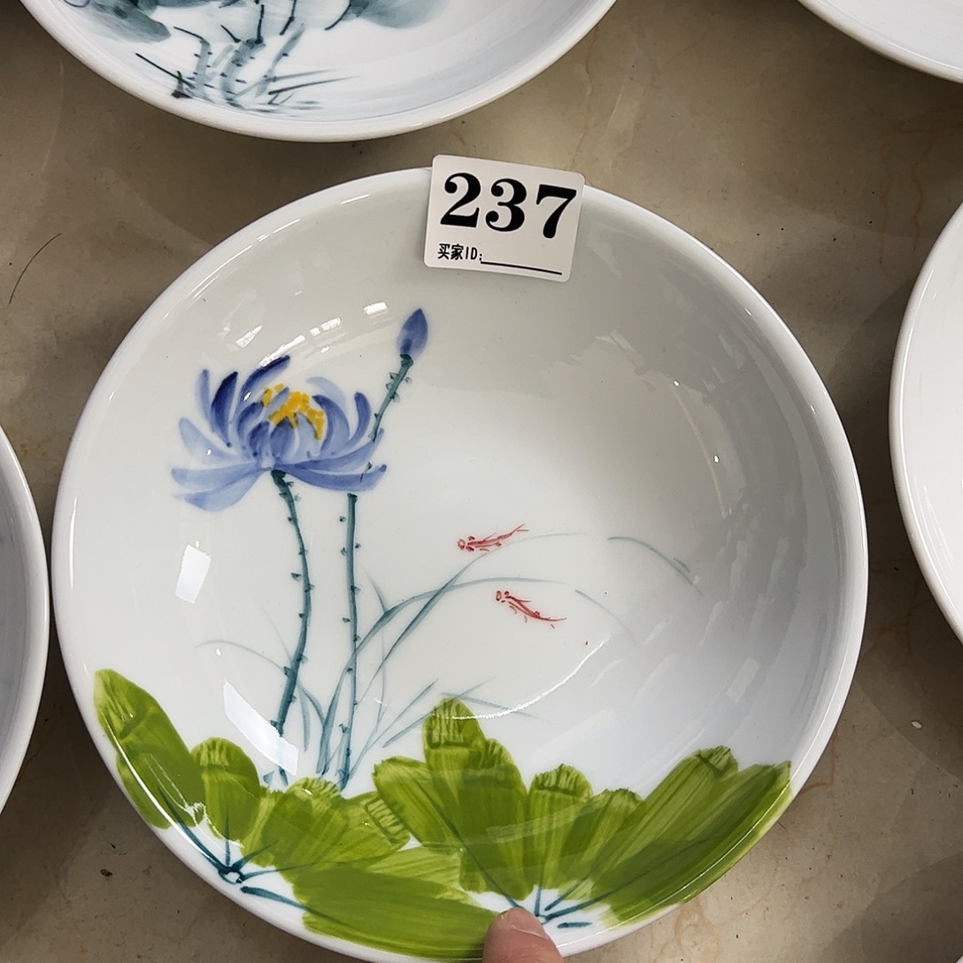 瓷片景德镇陶瓷手工手绘制作