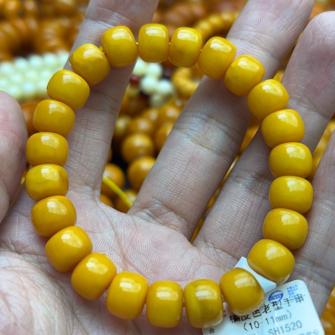 琥珀手链未镶嵌蜜蜡