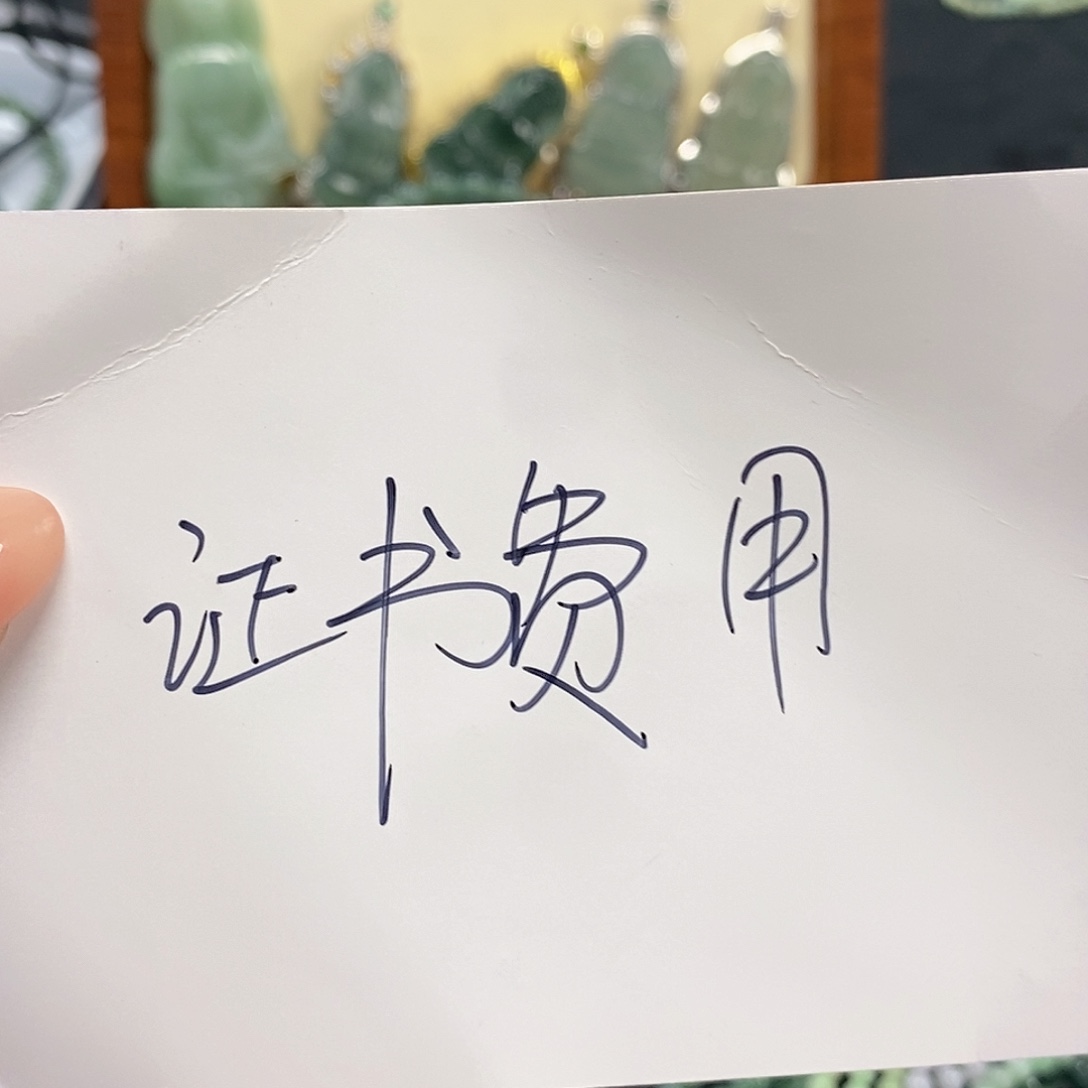 颈饰未镶嵌翡翠证书费
