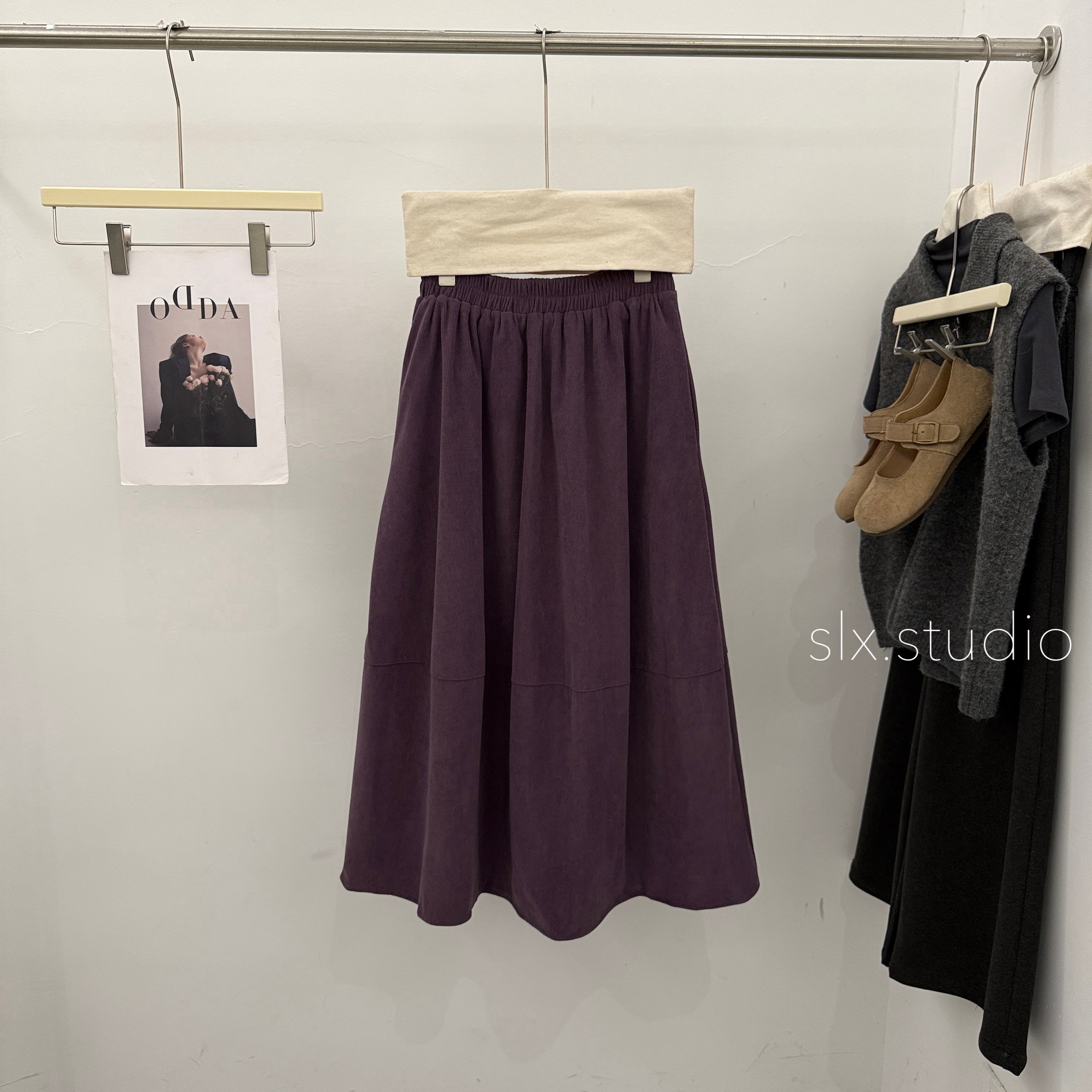 slx@ 6600 灯芯绒半裙