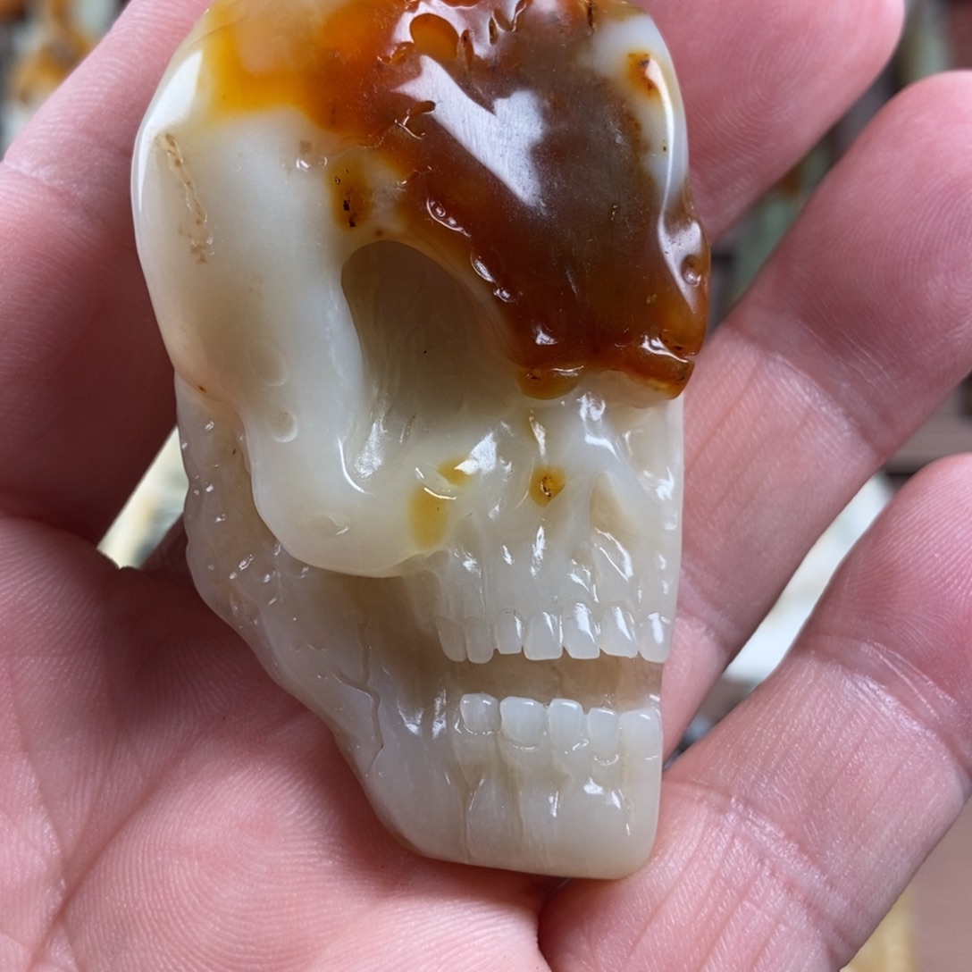 未镶嵌岫玉手把件