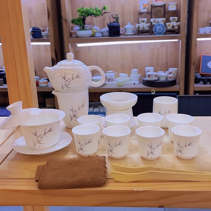 紫竹紫罗兰羊脂玉套装