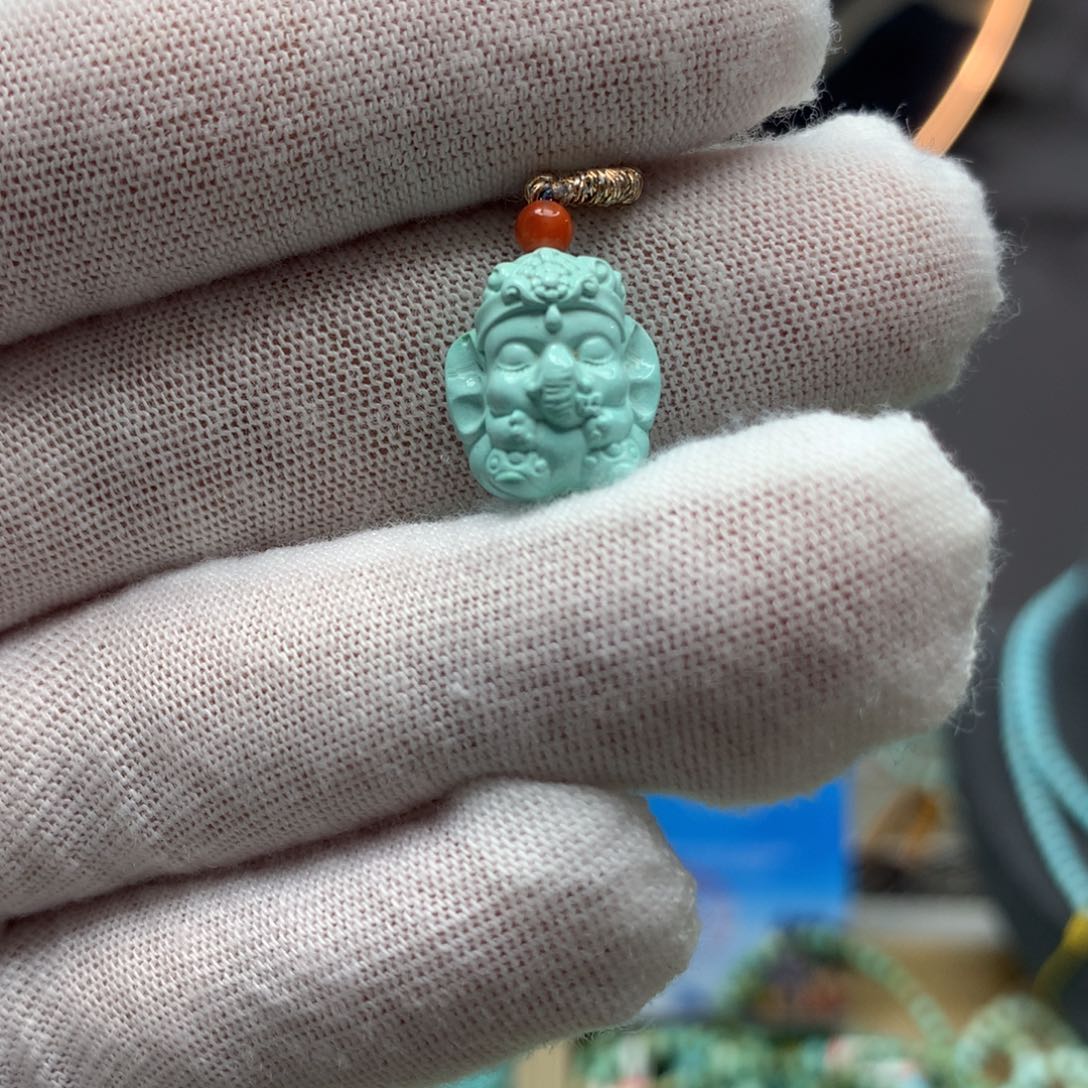 绿松石挂件未镶嵌