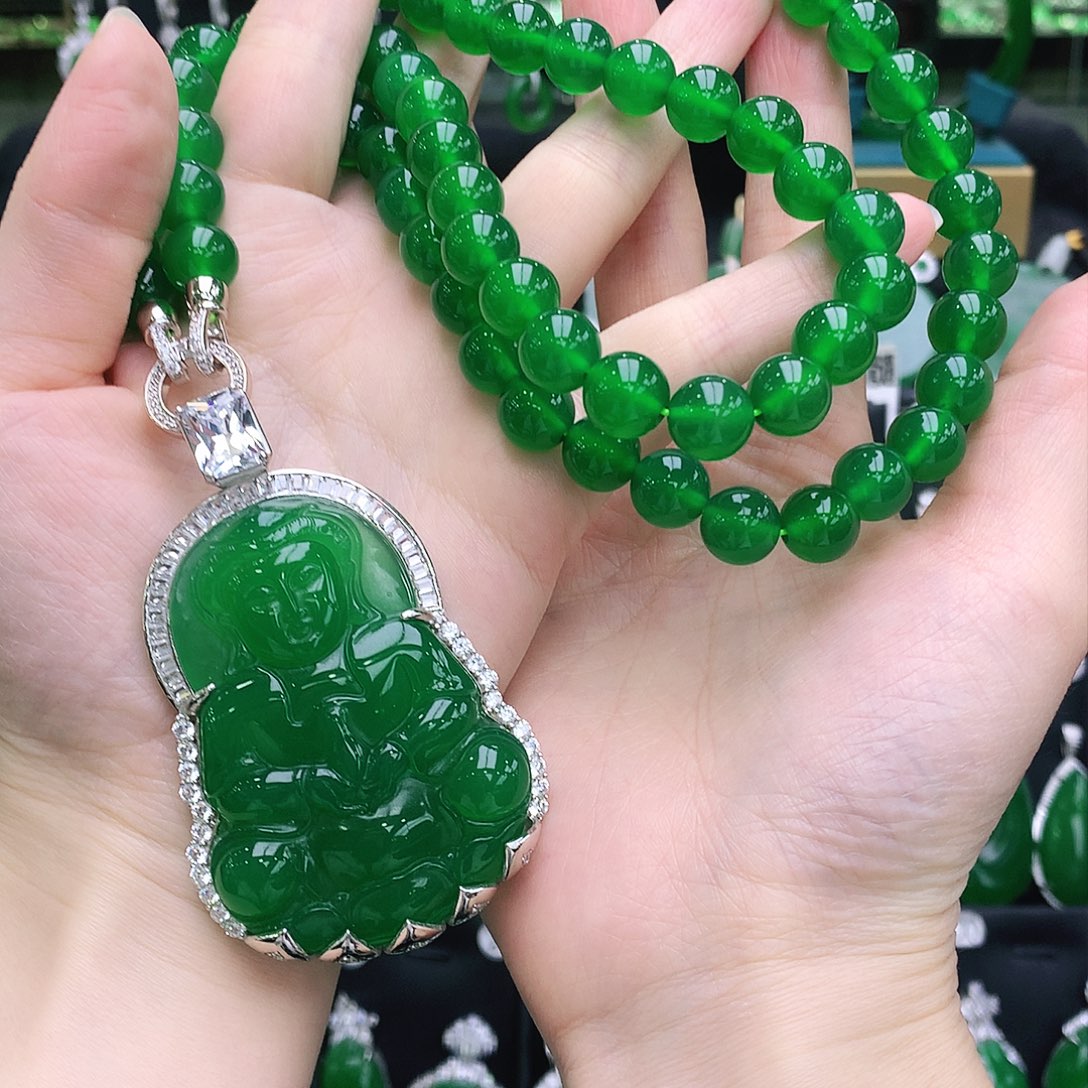 玛瑙/玉髓10长款百搭加吊坠银S925镶嵌