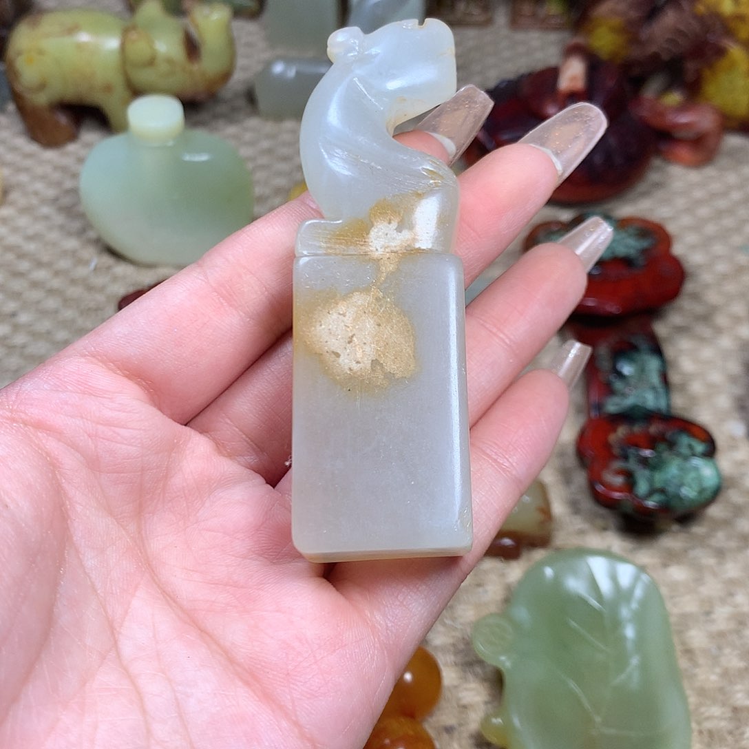 白玉菩提吊坠挂件