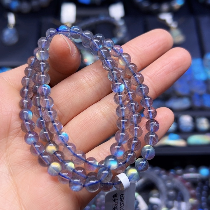 拉长石手串未镶嵌6左右