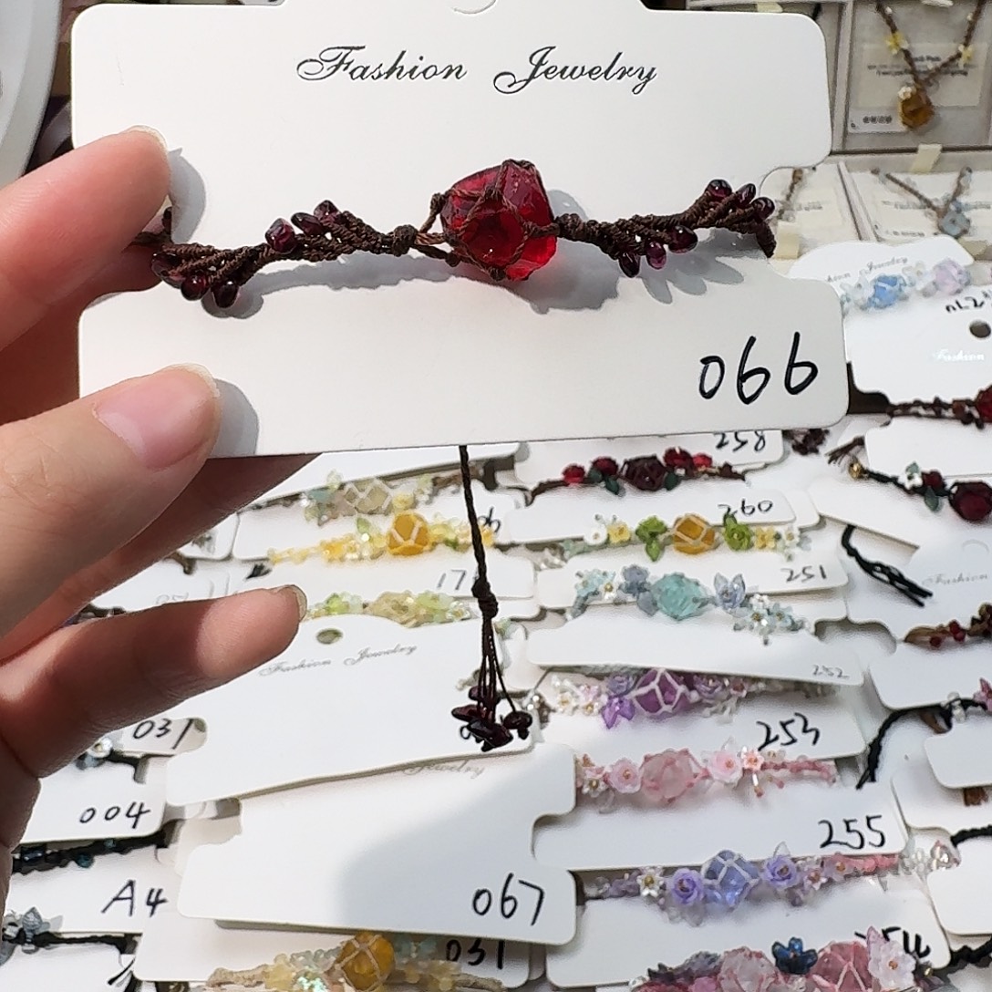 石英石纯铜066手链