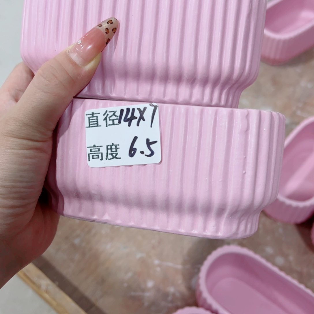 有孔，陶瓷花盆满10米包邮发货