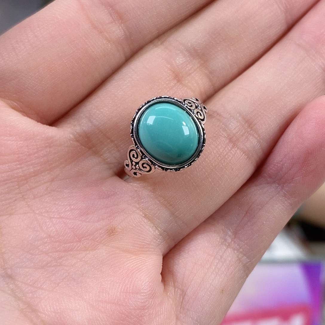 绿松石银S925镶嵌珠宝奇石