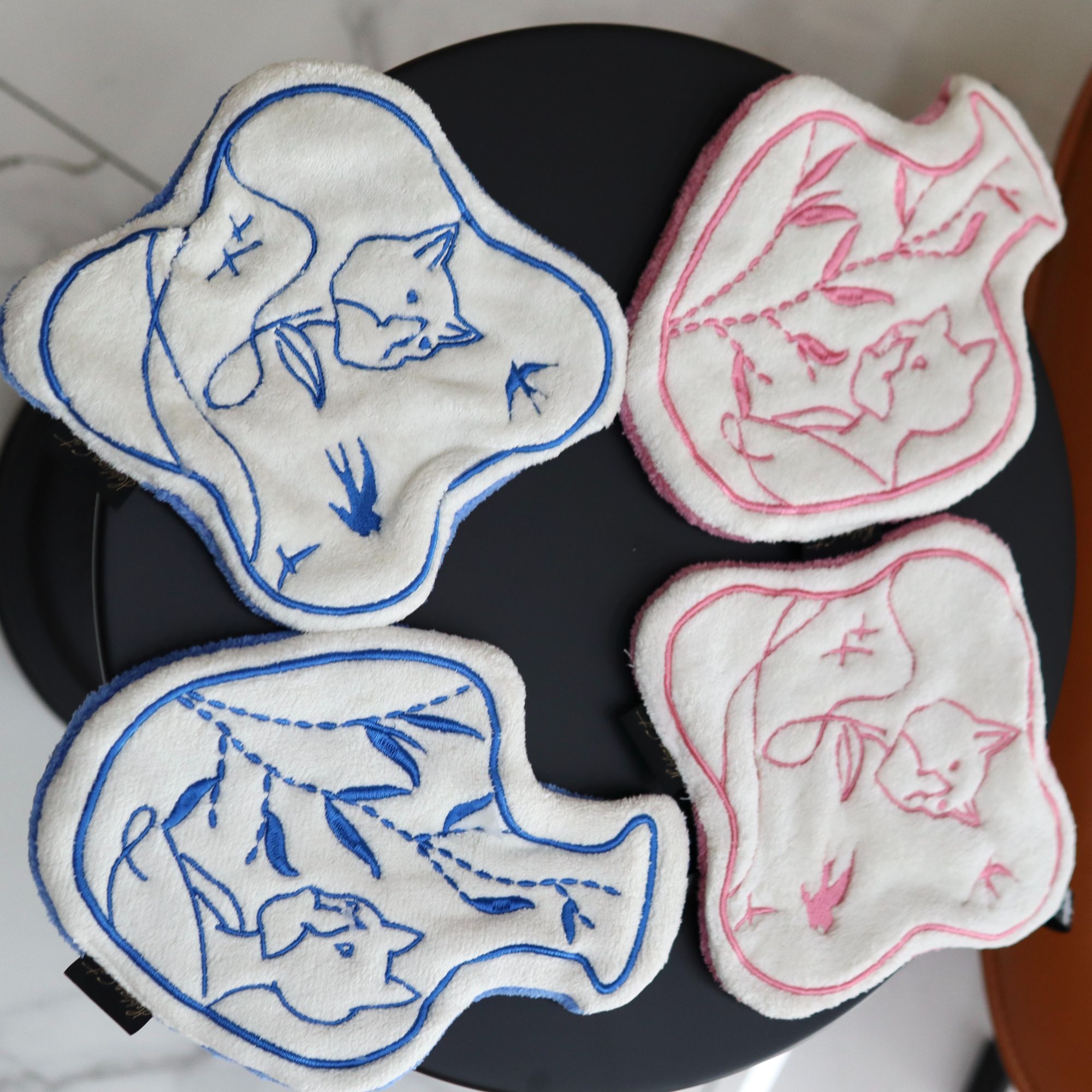 摆件 赫本猫擦手巾柔软