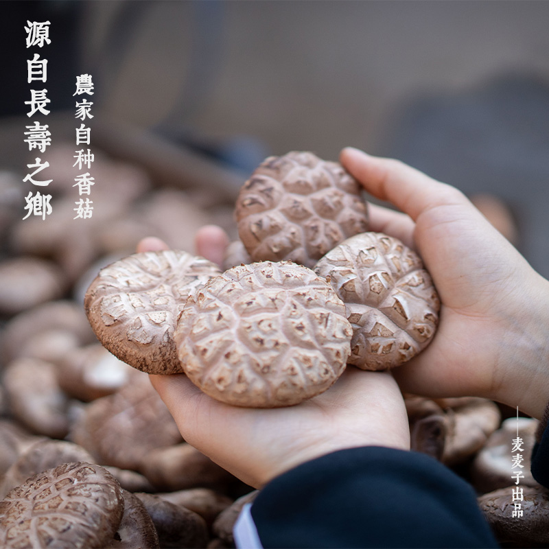 麦麦子家 香菇钟祥特产干货大冬菇珍珠菇花菇高泡发菇香浓郁煲汤