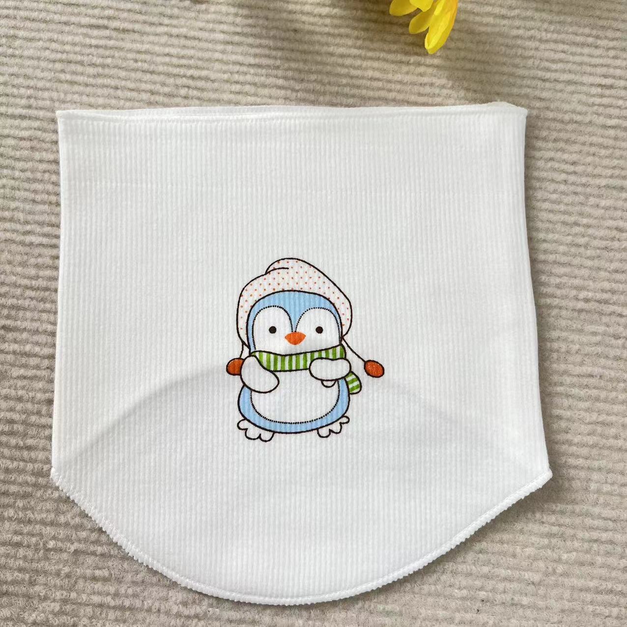 新生儿彩宝宝色弹力单层肚围纯棉护肚卡通婴儿儿童无缝护脐防着凉