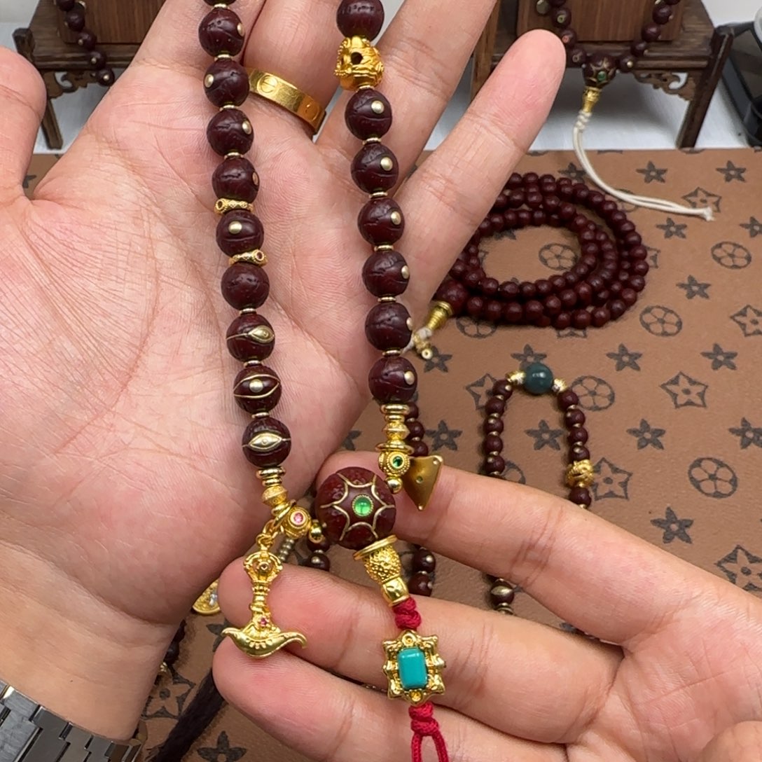 凤眼菩提吊坠凤眼金钉手持9.5满配蓝