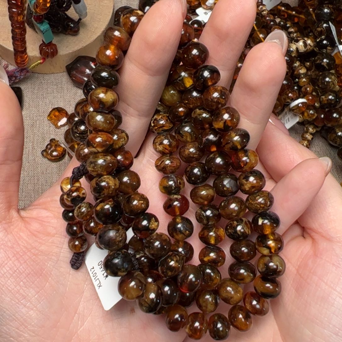 琥珀手链未镶嵌I****g抚顺琥珀