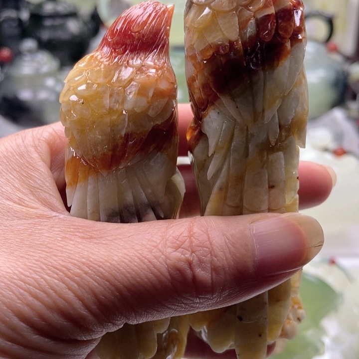 蛇纹石玉手链未镶嵌用****6