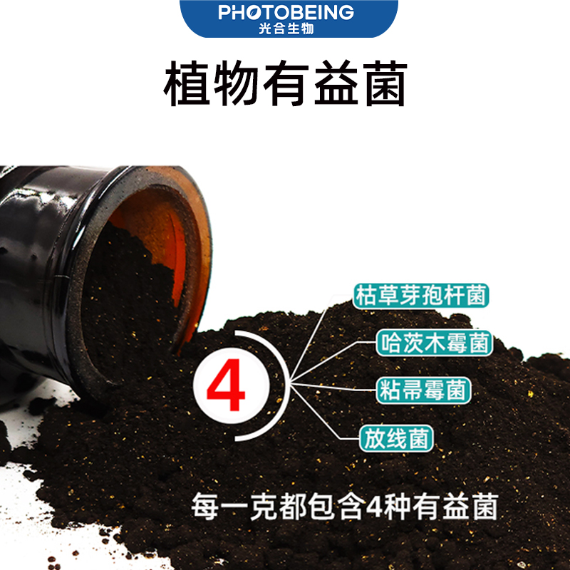 植物有益菌肥枯草芽孢杆菌哈茨木霉菌em菌放线菌光合菌微生物菌剂