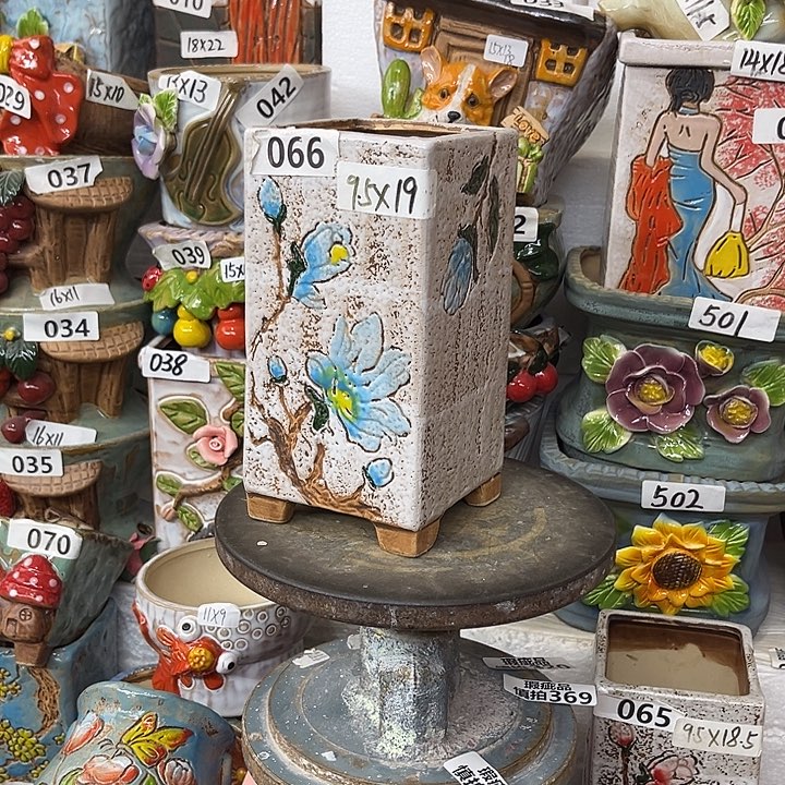 粗陶材质多肉花盆