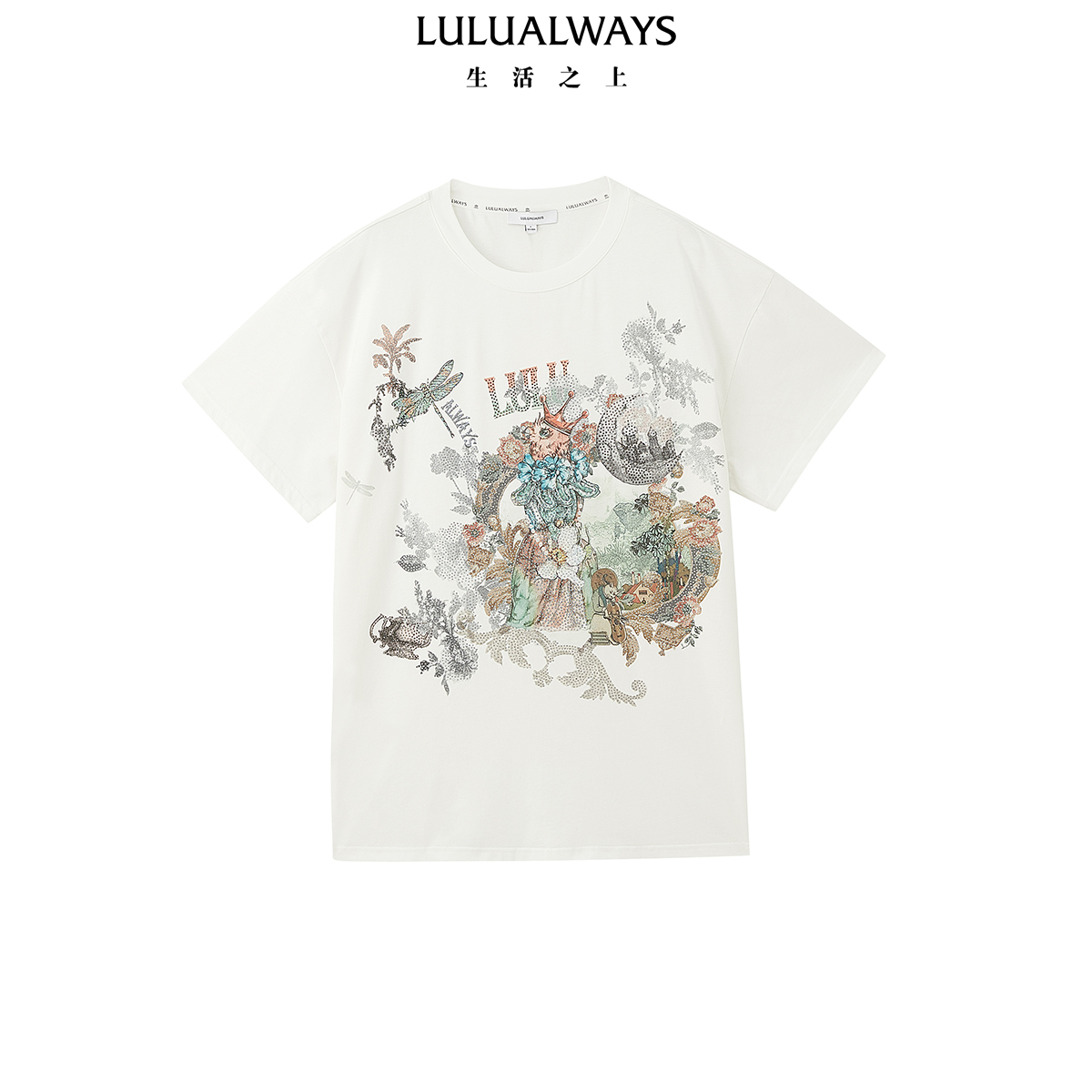 LULUALWAYS宽松简约短袖T恤