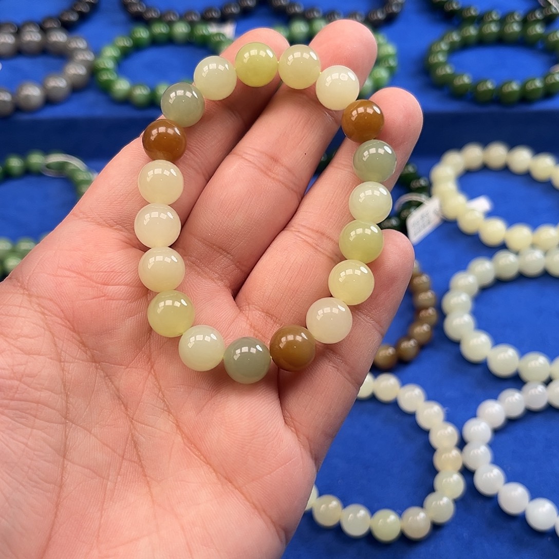 和田玉未镶嵌手链新疆多宝手串