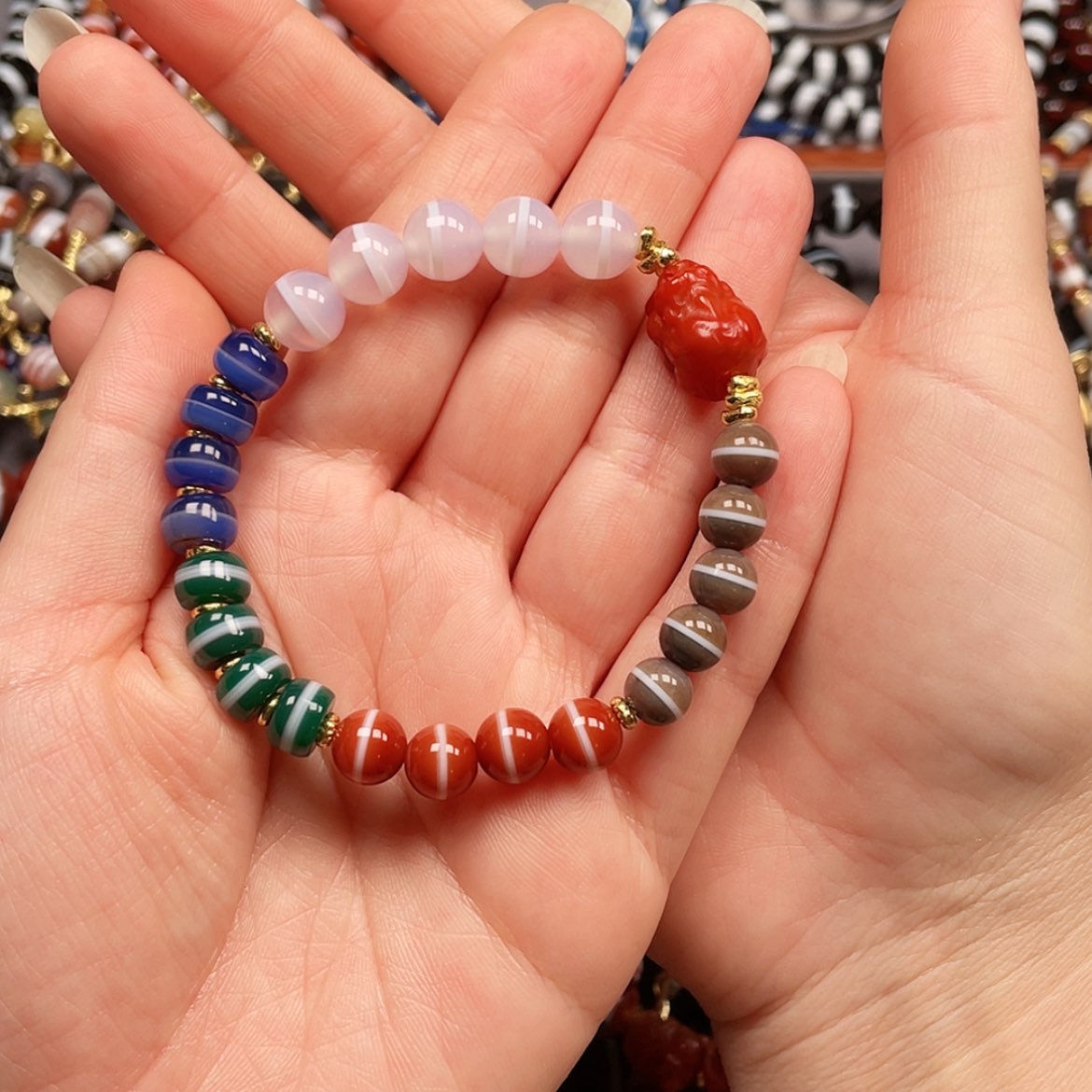 【闪购商品】合金玛瑙/玉髓珠宝半成品