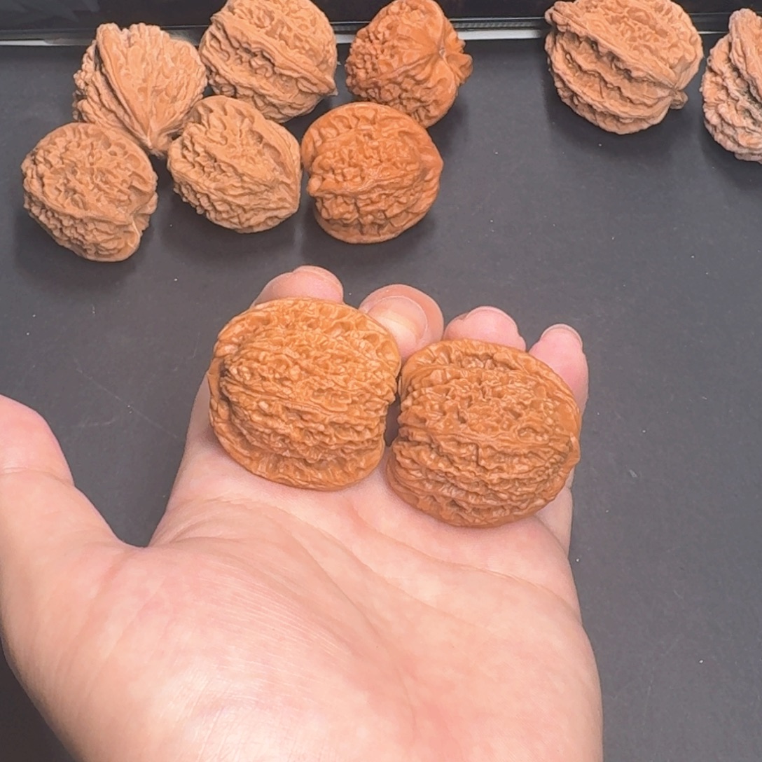 文玩核桃把件37南疆石全品无黄