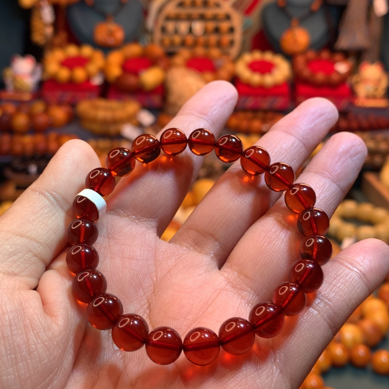 【闪购商品】血珀手串未镶嵌蜜蜡手串