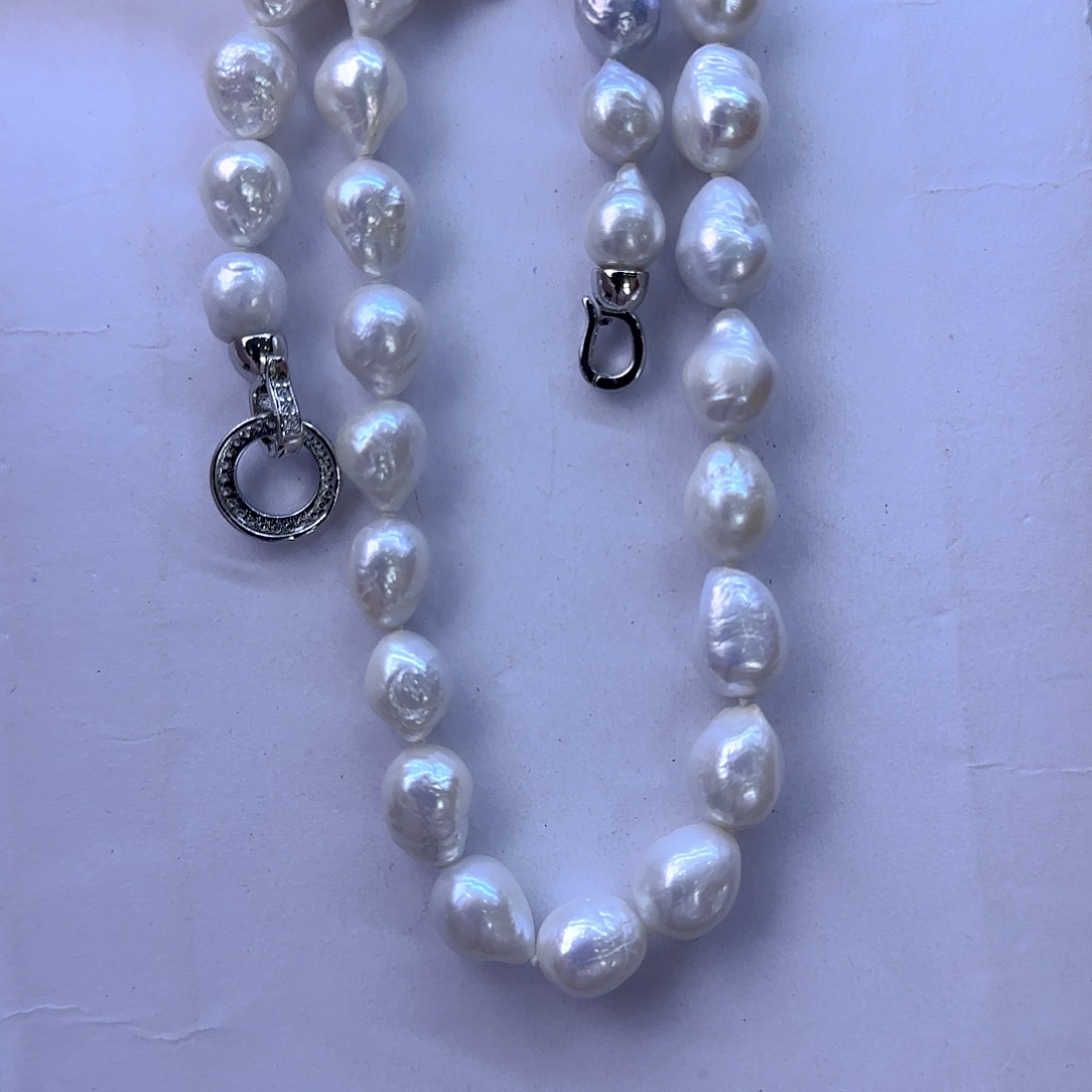 未镶嵌项链定制94淡水珍珠