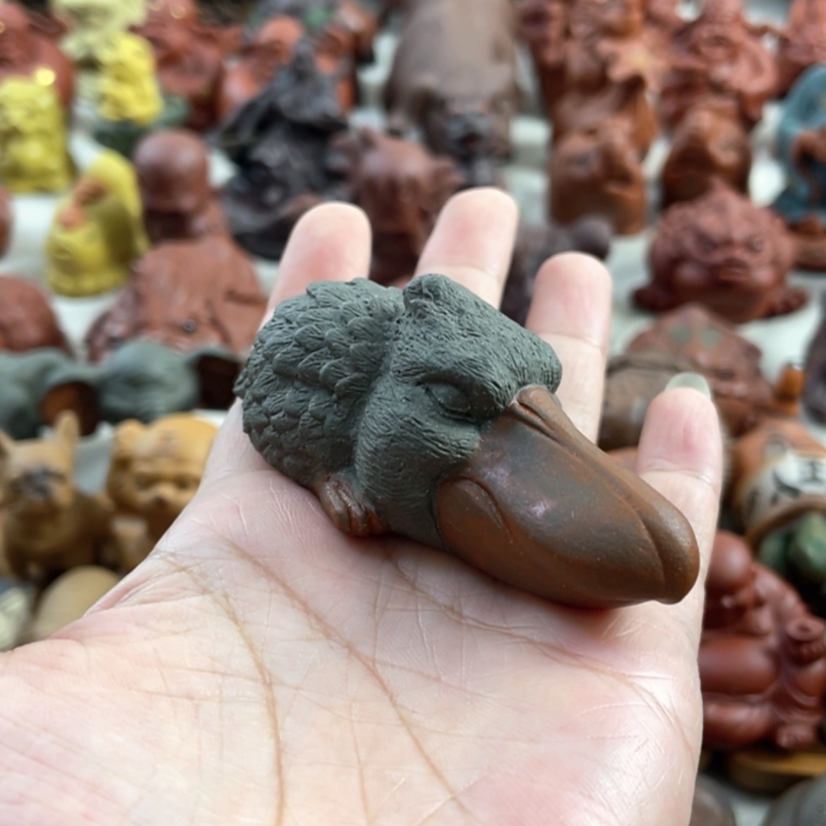 【闪购商品】紫砂茶宠紫砂鲸头獾